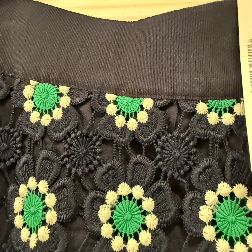 J Crew Green and White Embellished Pencil Skirt - Picture 10 of 11